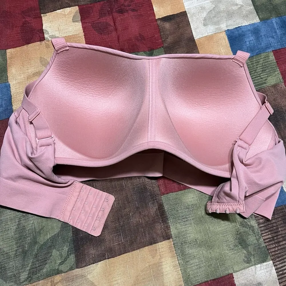 Truekind standard rose Supportive Comfort Wireless Shaping Bra #10210 Size 2XL